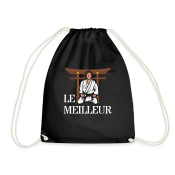 The meileur - karate gift idea - Drawstring Bag - black - Front