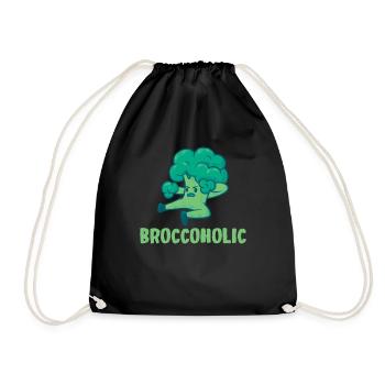 Broccoholic Légumes Végétariens Végétariens et Gesu - Sac de sport léger - noir - Devant