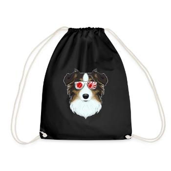Australian Shepherd Japan Sunglasses I Japanese - Turnbeutel - Schwarz - Vorne