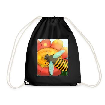 Abeille - Sac de sport léger - noir - Devant