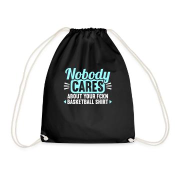 Personne ne se soucie de votre maillot de basket-ball - Sac de sport léger - noir - Devant
