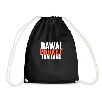 Vintage Thaïlande Asie Coucher de soleil Phuket Rawai - Sac de sport léger - noir - Devant