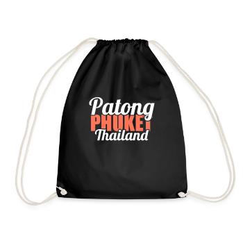 Vintage Thaïlande Asie Coucher de soleil Phuket Patong - Sac de sport léger - noir - Devant