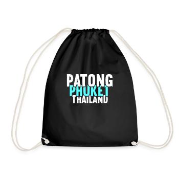 Vintage Thaïlande Asie Coucher de soleil Phuket Patong - Sac de sport léger - noir - Devant