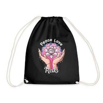 Fleur de Lotus Reiki Master Cadeau - Sac de sport léger - noir - Devant