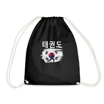 Tae Kwon Do Korean Pride Athlète Arts Martiaux - Sac de sport léger - noir - Devant