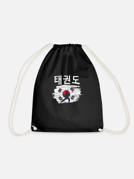 Tae Kwon Do Koreanischer Stolz Athlet Kampfsport - Turnbeutel - Schwarz