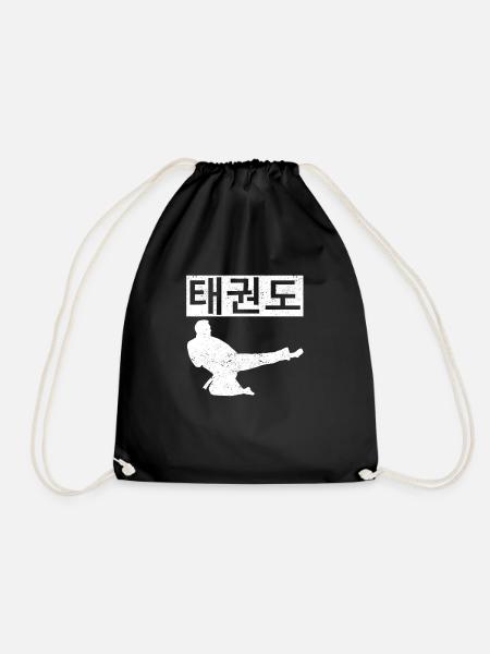 Tae Kwon Do Symbol Training Taekwondo Koreanische - Turnbeutel - Schwarz