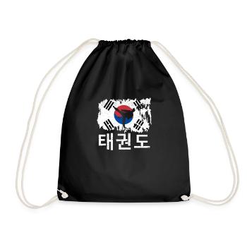 Tae Kwon Do Korean Pride Athlete Martial Arts - Drawstring Bag - black - Front