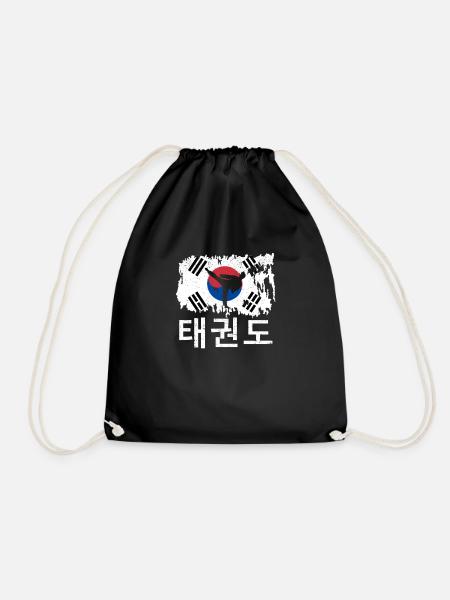 Tae Kwon Do Koreanischer Stolz Athlet Kampfsport - Turnbeutel - Schwarz
