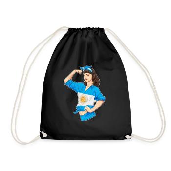 Argentine Fille Incassable I Patrimoine Argentine - Sac de sport léger - noir - Devant