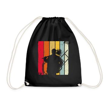 Schornsteinfeger Schornstein Retro Kaminfeger Gesc - Turnbeutel - Schwarz - Vorne