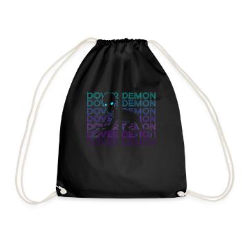 Dover Dämon Kryptide Kryptozoologie Retro Geschenk - Turnbeutel - Schwarz - Vorne