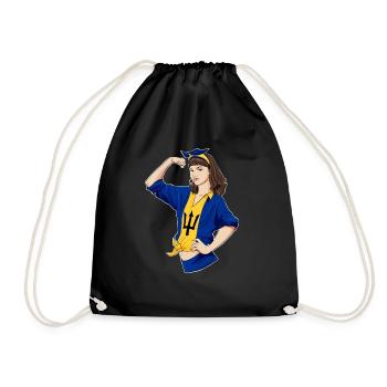 Barbados Girl Unbreakable I Patrimoine de la Barbade - Sac de sport léger - noir - Devant