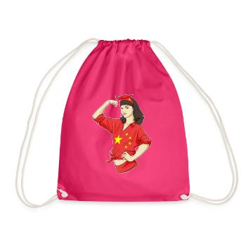 Fille chinoise incassable I Héritage chinois I - Sac de sport léger - fuchsia - Devant