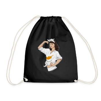 Cyprus Girl Unbreakable I Cyprus Heritage I - Drawstring Bag - black - Front