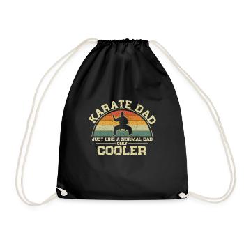 Karate Dad Just Like A Normal Dad Only Cooler - Turnbeutel - Schwarz - Vorne