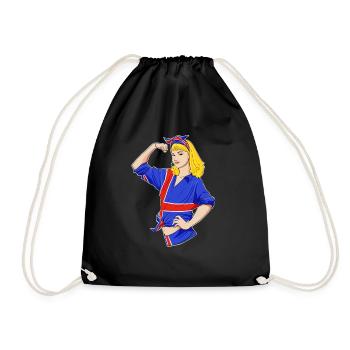 Fille islandaise incassable I Héritage islandais - Sac de sport léger - noir - Devant