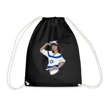 Fille israélienne incassable I Héritage israélien I - Sac de sport léger - noir - Devant