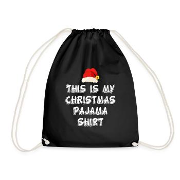 This Is My Christmas Pajama - Drawstring Bag - black - Front