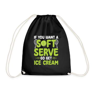 Funny If You Want A Soft Serve Go Get Ice Cream - Sac de sport léger - noir - Devant