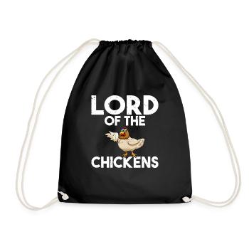 Seigneur des Poulets Éleveur de Poulet Poulet Landwir - Sac de sport léger - noir - Devant