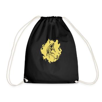 Mosasaurus I Marine Repiel Cretaceous Fossils - Drawstring Bag - black - Front