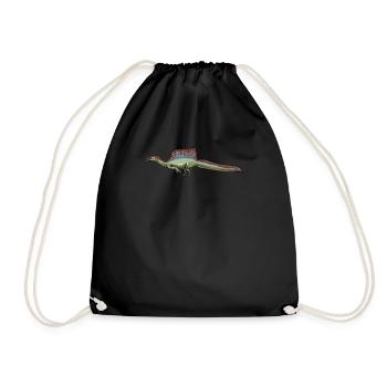 Spinosaurus I Thorn Lizard Cretaceous Fossil - Drawstring Bag - black - Front