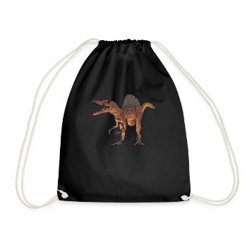 Spinosaurus I Thorn Lizard Cretaceous Fossil - Drawstring Bag - black - Front