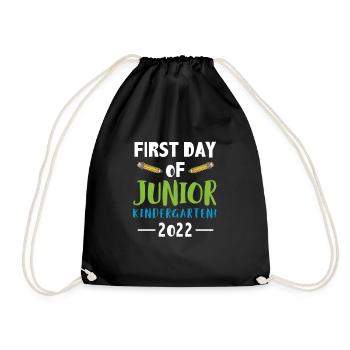 Maillot du premier jour du jardin d’enfants junior 2022 - Sac de sport léger - noir - Devant