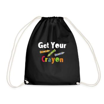 Obtenez votre cadeau de chemise d’inscription crayon - Sac de sport léger - noir - Devant
