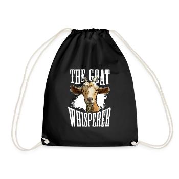 Chèvre Whisperer Chèvre Chuchoteur Chèvre Ferme - Sac de sport léger - noir - Devant