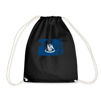 Cher cadeau louisiana Usa drapeaux - Sac de sport léger - noir - Devant