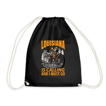 Louisiana abenteurer geschenk - Turnbeutel - Schwarz - Vorne