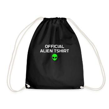 Alien Geschenk Außerirdische Ufo Area 51 Sci-fi - Turnbeutel - Schwarz - Vorne