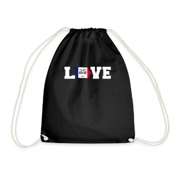 Cher cadeau de l’Iowa - Sac de sport léger - noir - Devant