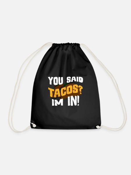 Taco Mardi Torero Salsa Latino Nacho Mexicain - Sac de sport léger - noir