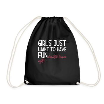 Girls Just Wanna Have Fundamental Rights - Sac de sport léger - noir - Devant