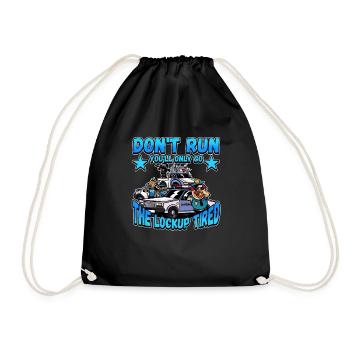 Law Enforcement Design for a Police Officer - Drawstring Bag - black - Front