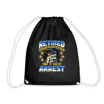 Law Enforcement Design for a Police Officer - Drawstring Bag - black - Front