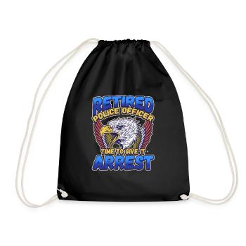 Law Enforcement Design for a Police Officer - Drawstring Bag - black - Front