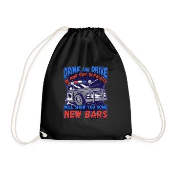 Law Enforcement Design for a Police Officer - Drawstring Bag - black - Front