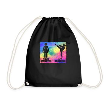 Amoureux des arts martiaux Fier parent - Sac de sport léger - noir - Devant