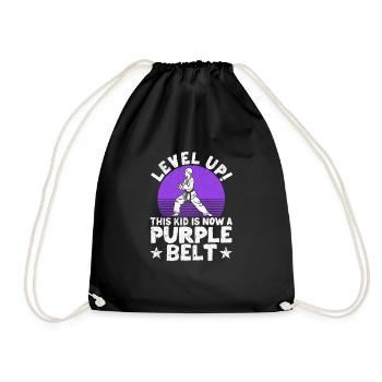 Karate Martial Arts Level Up This Child Is Now - Drawstring Bag - black - Front