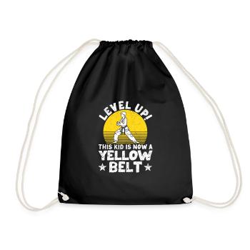 Karate Martial Arts Level Up This Child Is Now - Drawstring Bag - black - Front