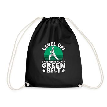 Karate Martial Arts Level Up This Child Is Now - Drawstring Bag - black - Front