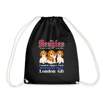 The Beagles Walk and Woof Tour 1969 - Drawstring Bag - black - Front