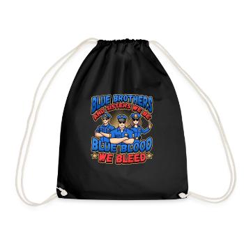 Law Enforcement Design for a Police Officer - Drawstring Bag - black - Front