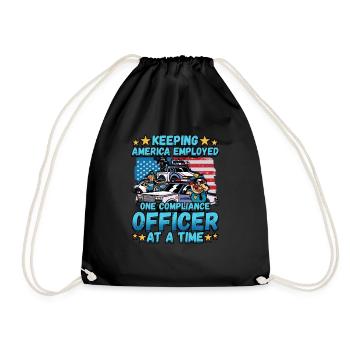Law Enforcement Design for a Police Officer - Drawstring Bag - black - Front