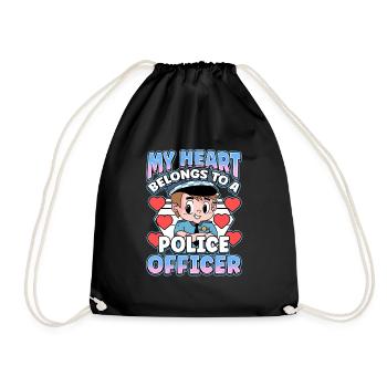 Law Enforcement Design for a Police Officer - Drawstring Bag - black - Front